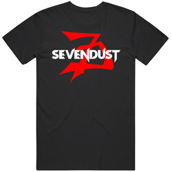 Sevendust Band 3 Retro Graphic Unisex Cotton Black T Shirt