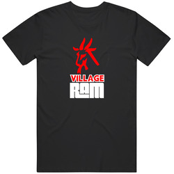Village Ram Chutney Soca Retro Graphic Unisex Cotton Black T Shirt