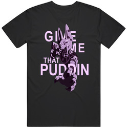 Beerus God Of Destruction Gimme That Puddin Dragon Ball Super Retro Graphic Unisex Cotton Black T Shirt