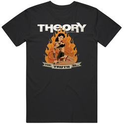 Tr Theory Ds9fjdsf Retro Graphic Unisex Cotton Black T Shirt