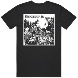 Dinosaur Jr 1 P03e Retro Graphic Unisex Cotton Black T Shirt