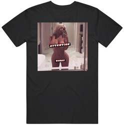 Kim Kardshian Nude Selfie Attention Whore Retro Graphic Unisex Cotton Black T Shirt