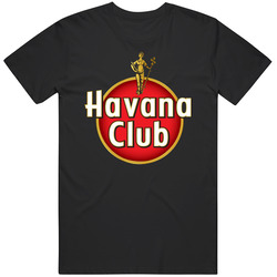 Havana Club Retro Graphic Unisex Cotton Black T Shirt