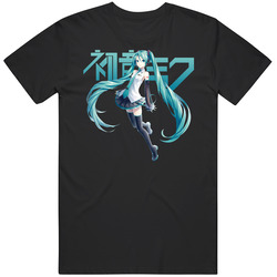 Tc Vocaloid 9dfjdsjf Retro Graphic Unisex Cotton Black T Shirt