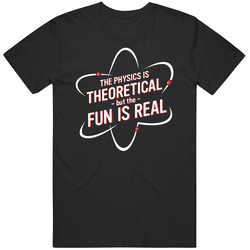 Physics Is Theoretical Spiderman Homecoming Superhero Movie Retro Graphic Unisex Cotton Black T Shirt
