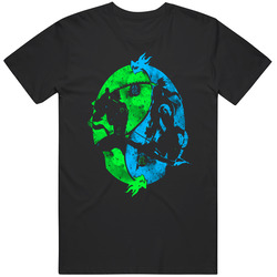 Genji Hanzo Overwatch Graphic T Shirt Power of The Dragon Ultimate Tee Retro Graphic Unisex Cotton Black T Shirt