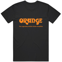 Orange The Legendary British Guitar Amplifier Retro Graphic Unisex Cotton Black T Shirt