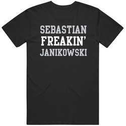 Sebastian Freakin' Janikowski Oakland Football Player Cool Fan Retro Graphic Unisex Cotton Black T Shirt