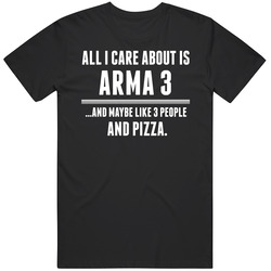 Arma 3 All I Care About Is Video Game Fan Retro Graphic Unisex Cotton Black T Shirt