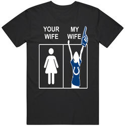 Indianapolis Colts T Shirt Sports Football Tee Your Wife My Wife Funny Sporting Unisex Apparel Retro Graphic Unisex Cotton Black T Shirt