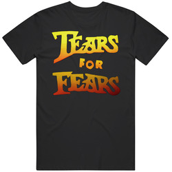 Tears For Fears Concert Retro Graphic Unisex Cotton Black T Shirt