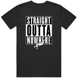 Straight Outta Nowhere Rko Randy Orton Funny Retro Graphic Unisex Cotton Black T Shirt