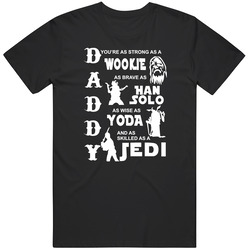 Fathers Day Star Wars Themed Retro Graphic Unisex Cotton Black T Shirt