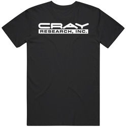 Hal Cray Research Inc 1 241215 Retro Graphic Unisex Cotton Black T Shirt