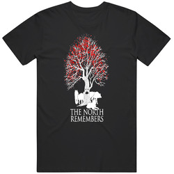 The North Remembers Jon Snow Game Of Thrones Cool Graphic Retro Graphic Unisex Cotton Black T Shirt