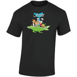 Ren Jetsons Sd8fjdsf Retro Graphic Unisex Cotton Black T Shirt