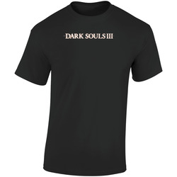 Dark Souls 3 Logo Retro Graphic Unisex Cotton Black T Shirt