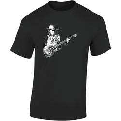 070 Retro Graphic Unisex Cotton Black T Shirt