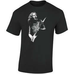 055 Retro Graphic Unisex Cotton Black T Shirt