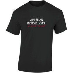 Ahs Dt Retro Graphic Unisex Cotton Black T Shirt