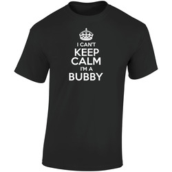I Cant Keep Calm Im A Bubby Yiddish  Nationality Grandmother Retro Graphic Unisex Cotton Black T Shirt