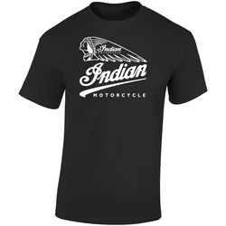 Ind 7 Hitam Retro Graphic Unisex Cotton Black T Shirt