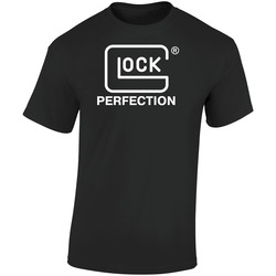 Glok 1 Hitam Retro Graphic Unisex Cotton Black T Shirt