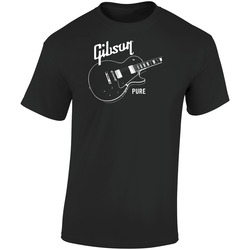Gib 8 Hitam Retro Graphic Unisex Cotton Black T Shirt
