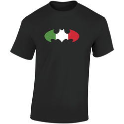 Italian Batman Retro Graphic Unisex Cotton Black T Shirt