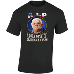 Rip Dusty Retro Graphic Unisex Cotton Black T Shirt