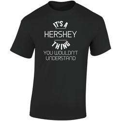 Hershey Its A Thing You Wouldnt Understand Name Retro Graphic Unisex Cotton Black T Shirt