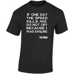 If One Day The Speed Kills Me Paul Walker Inspired Black Retro Graphic Unisex Cotton Black T Shirt