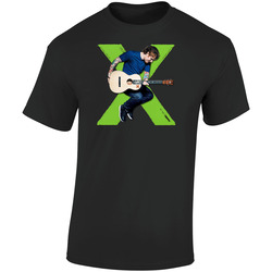 Sheeren-b200 Retro Graphic Unisex Cotton Black T Shirt