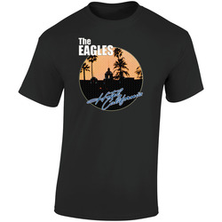 Eagles Retro Graphic Unisex Cotton Black T Shirt