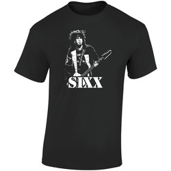 Nikki Sixx Retro Graphic Unisex Cotton Black T Shirt
