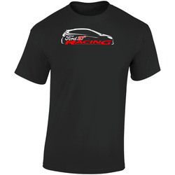 T-Shirt Ford Focus ST Sports Cars Logo Outline Tee Size S To 6XL Retro Graphic Unisex Cotton Black T Shirt
