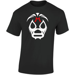 Mascaras Black Retro Graphic Unisex Cotton Black T Shirt