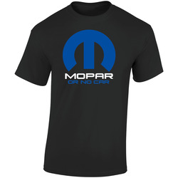 Mopar No Racing Car Retro Graphic Unisex Cotton Black T Shirt