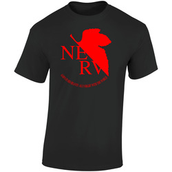 Nerv Retro Graphic Unisex Cotton Black T Shirt