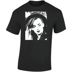 Boy George Retro Graphic Unisex Cotton Black T Shirt