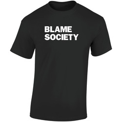 Blame Sos Black Retro Graphic Unisex Cotton Black T Shirt