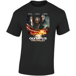 Olympus Has Fallen Movie Retro Graphic Unisex Cotton Black T Shirt