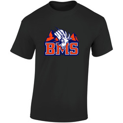 Bms Kecil Black Retro Graphic Unisex Cotton Black T Shirt