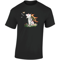 Okamichi Retro Graphic Unisex Cotton Black T Shirt