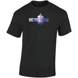 Doctor Who Retro Tardis Tv Show Retro Graphic Unisex Cotton Black T Shirt