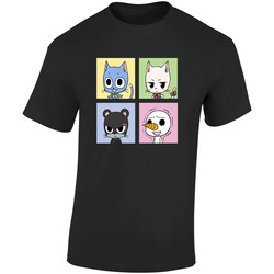 Fairy Tail 15bl Retro Graphic Unisex Cotton Black T Shirt