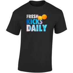 Pureplat01 Retro Graphic Unisex Cotton Black T Shirt