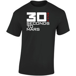Tee T-Shirt 30 Thirty Seconds To Mars This Is Wars Rock Music Band Black S - 6XL Retro Graphic Unisex Cotton Black T Shirt
