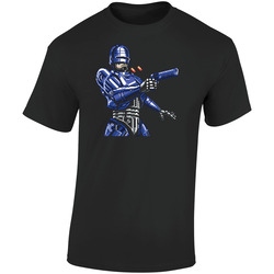 Robocop In Pixels Retro Video Game Retro Graphic Unisex Cotton Black T Shirt