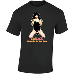 Joanna Angel Goat Retro Graphic Unisex Cotton Black T Shirt